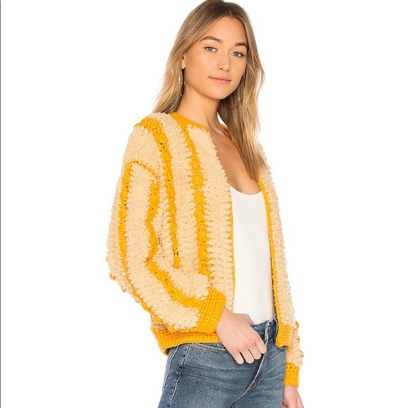 New Revolve Tularosa Morgana chunky oversized knit textured sweater coat jacket - Picture 5 of 6